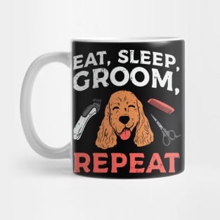 Eat Sleep Groom Repeat Mug